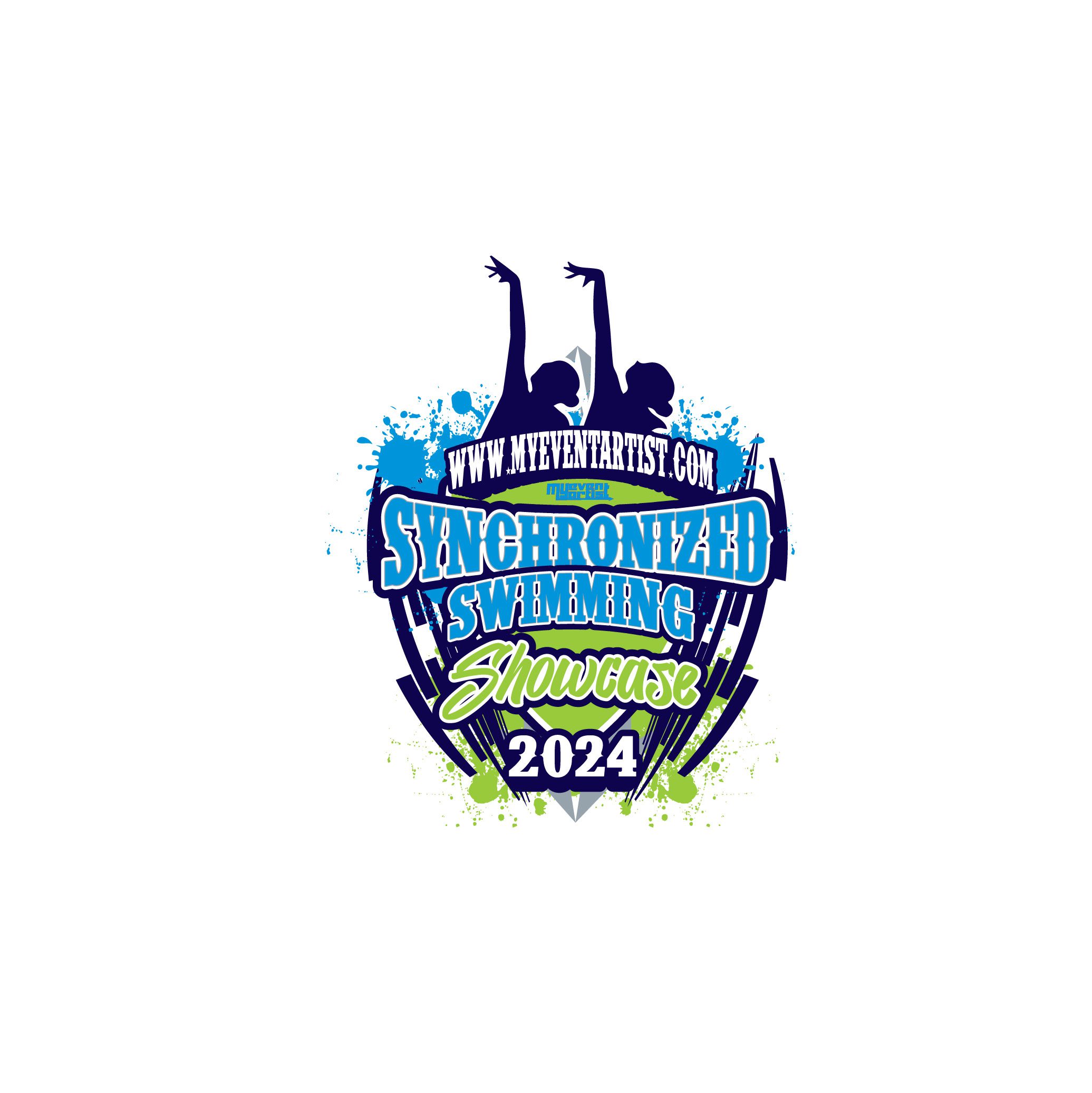SYNCHRONIZED SWIMMING SHOWCASE EVENT PRINT READY VECTOR DESIGN8-01