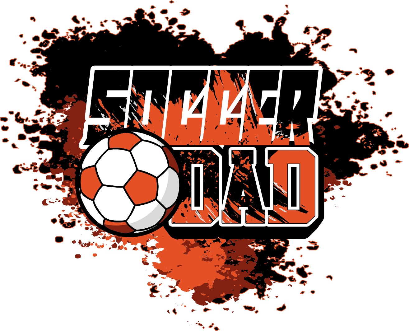 PRINT SOCCER DAD free vector tshirt design for your event