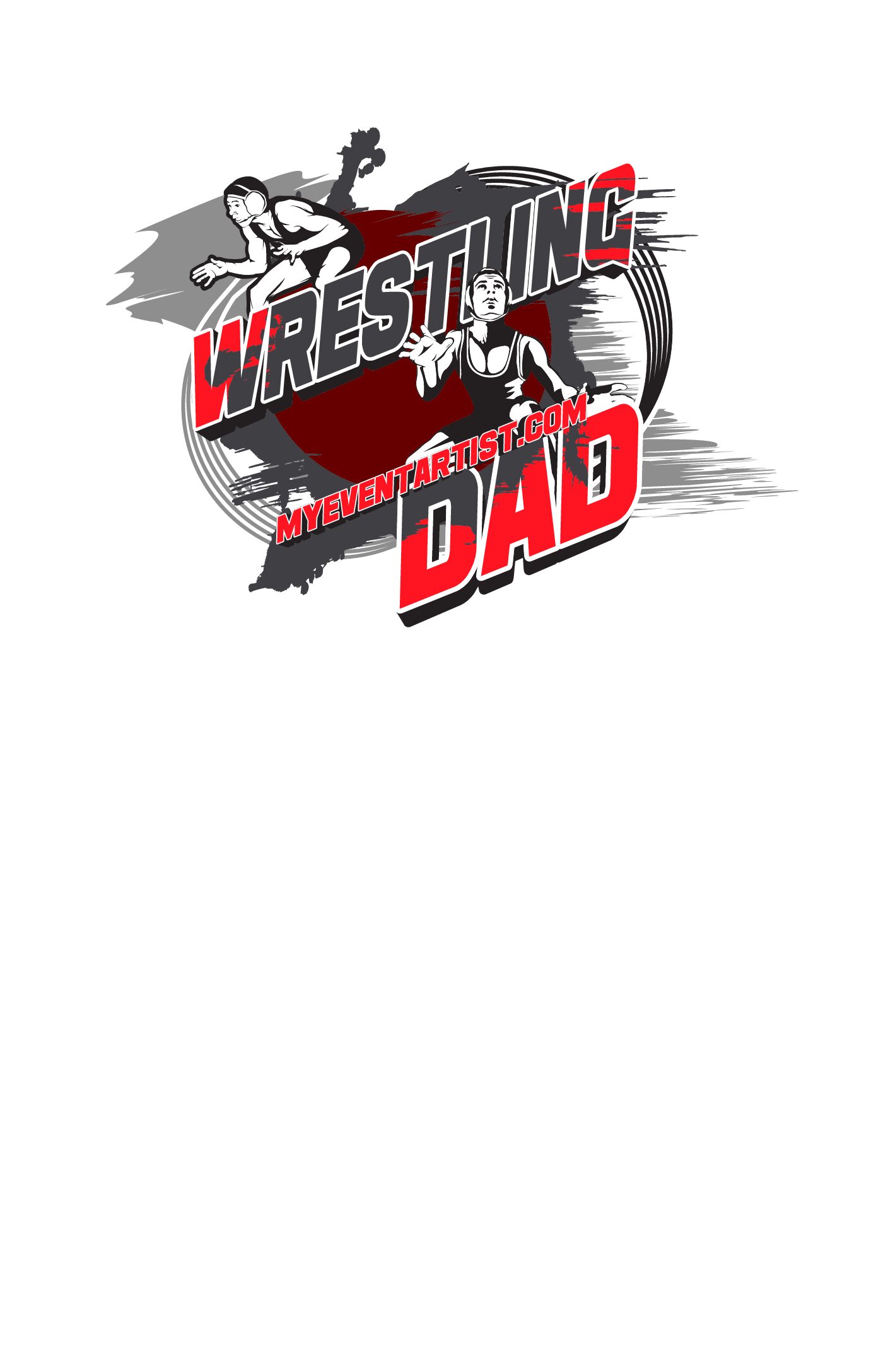 FREE PRINT DESIGN FOR WRESTLING DAD - Image 3