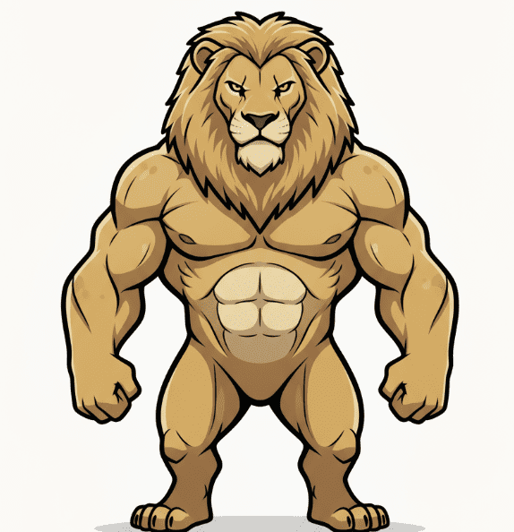 STRONG LION MASCOT 2