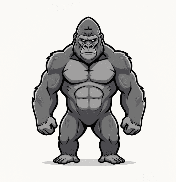 STRONG MONKEY MASCOT