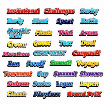 TITLES FOR SPORT EVENTS VECTOR FORMAT 4