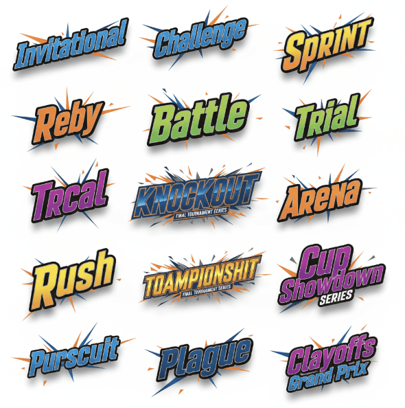 TITLES FOR SPORT EVENTS VECTOR FORMAT