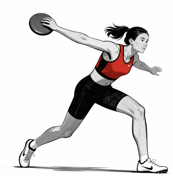 TRACK AND FIELD FEMALE VECTOR DESIGN 11