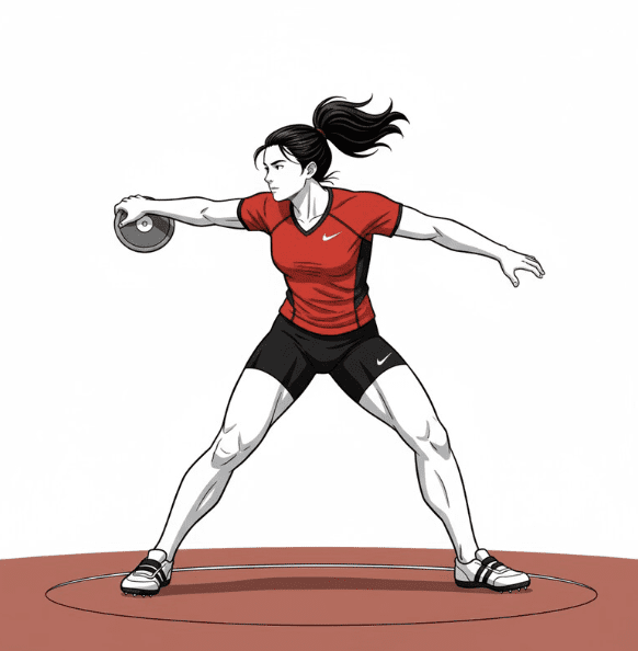 TRACK AND FIELD FEMALE VECTOR DESIGN 13
