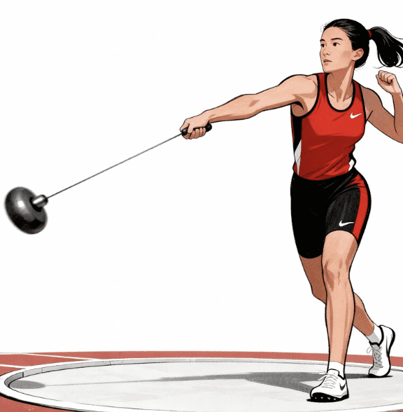TRACK AND FIELD FEMALE VECTOR DESIGN 16