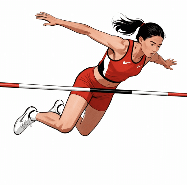TRACK AND FIELD FEMALE VECTOR DESIGN 17