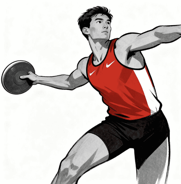 TRACK AND FIELD MALE VECTOR DESIGN 11