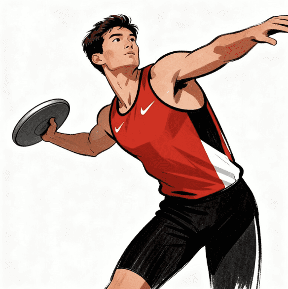 TRACK AND FIELD MALE VECTOR DESIGN 13