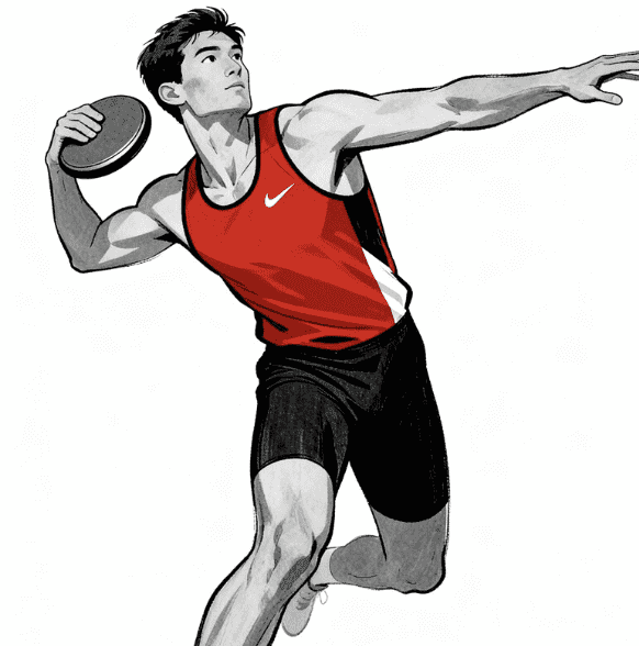 TRACK AND FIELD MALE VECTOR DESIGN 14