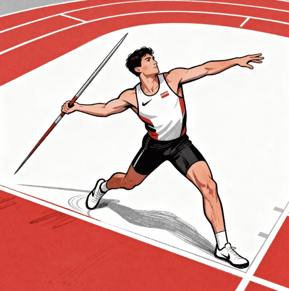 TRACK AND FIELD MALE VECTOR DESIGN 4