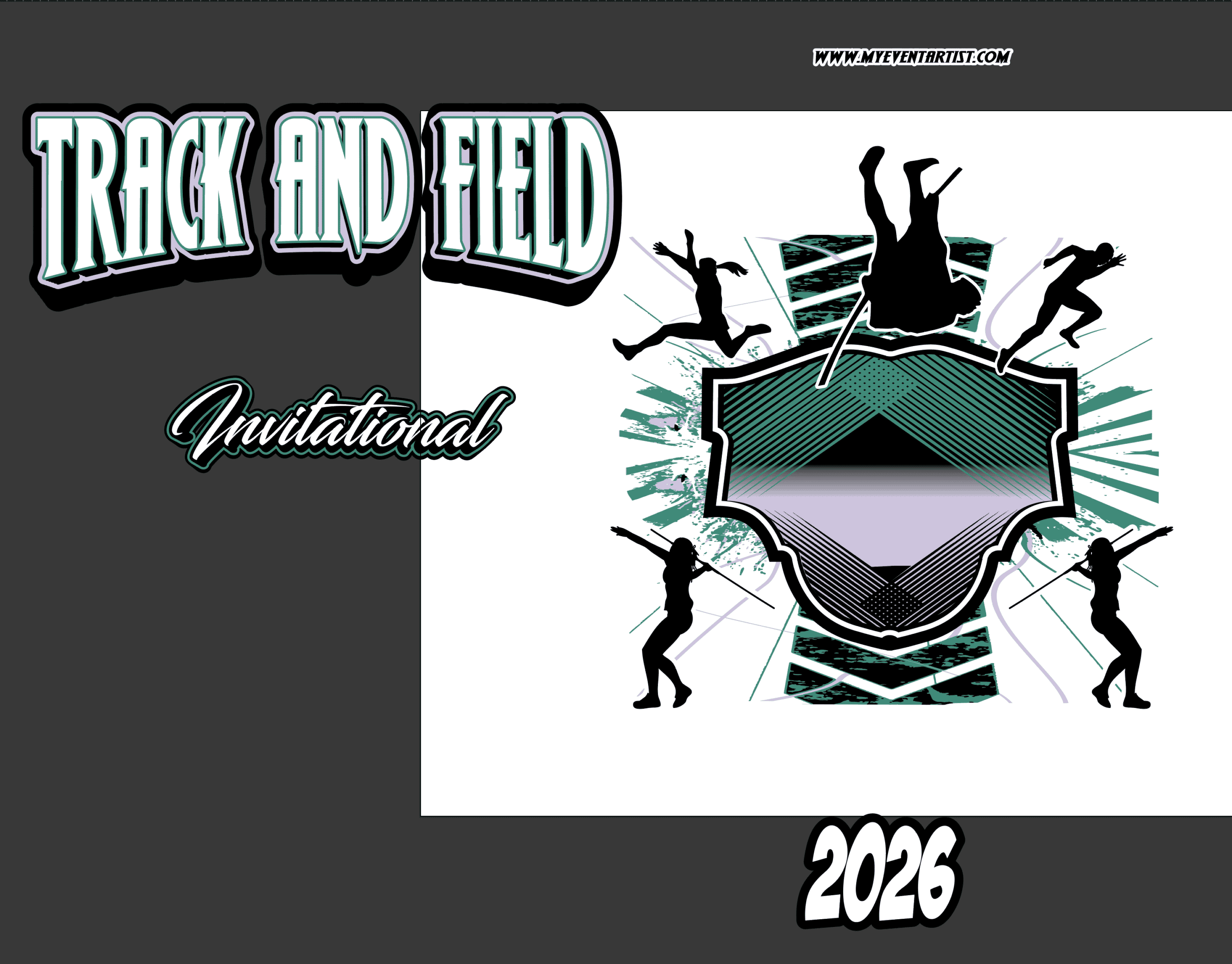 TRACK AND FIELD INVITATIONAL DOWNLOADABLE VECTOR LOGO DESIGN EPS, AI, SVG, PDF 2026 - Image 4