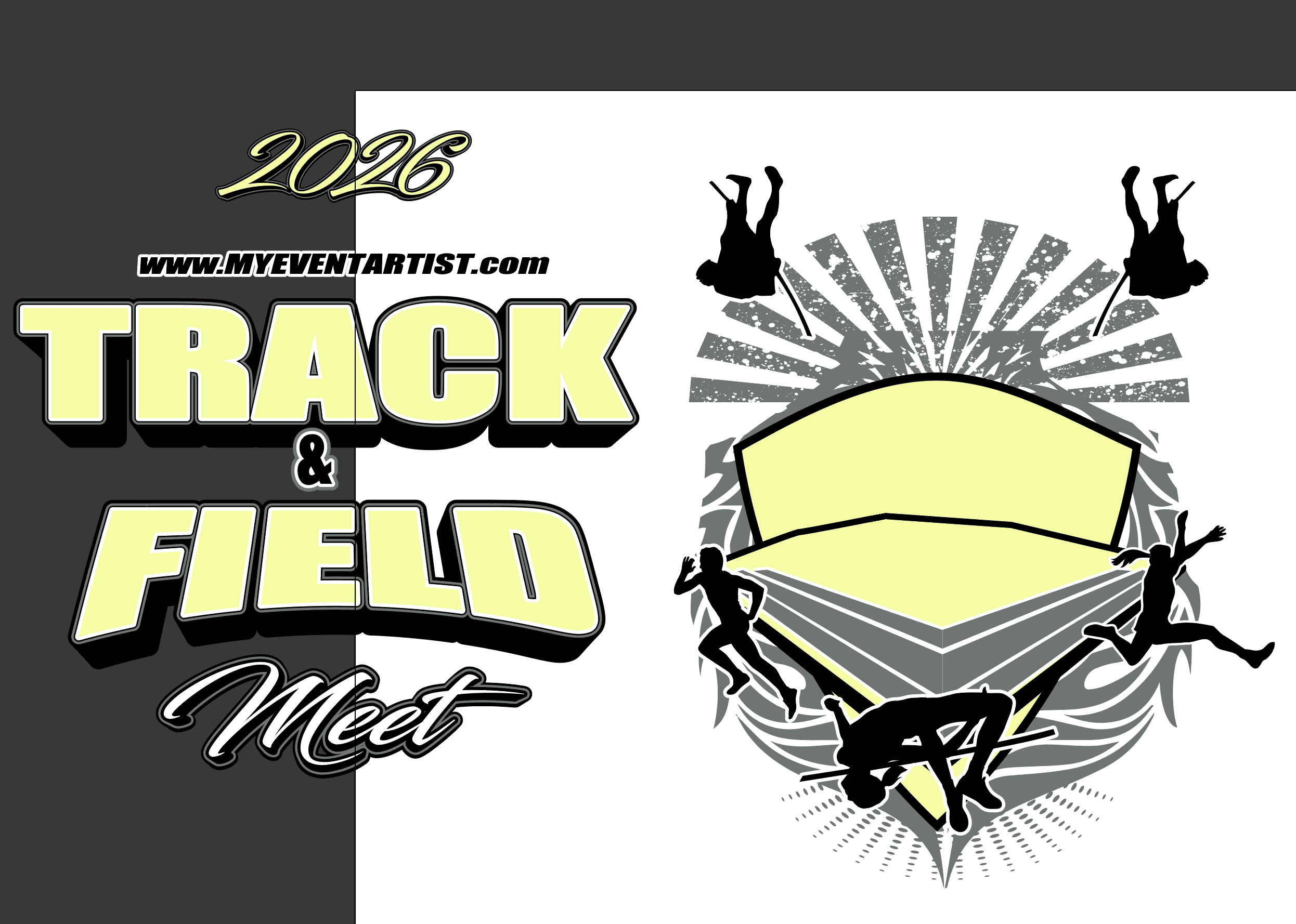 TRACK AND FIELD INVITATIONAL DOWNLOADABLE VECTOR LOGO DESIGN EPS, AI, SVG, PDF 2026 - Image 4