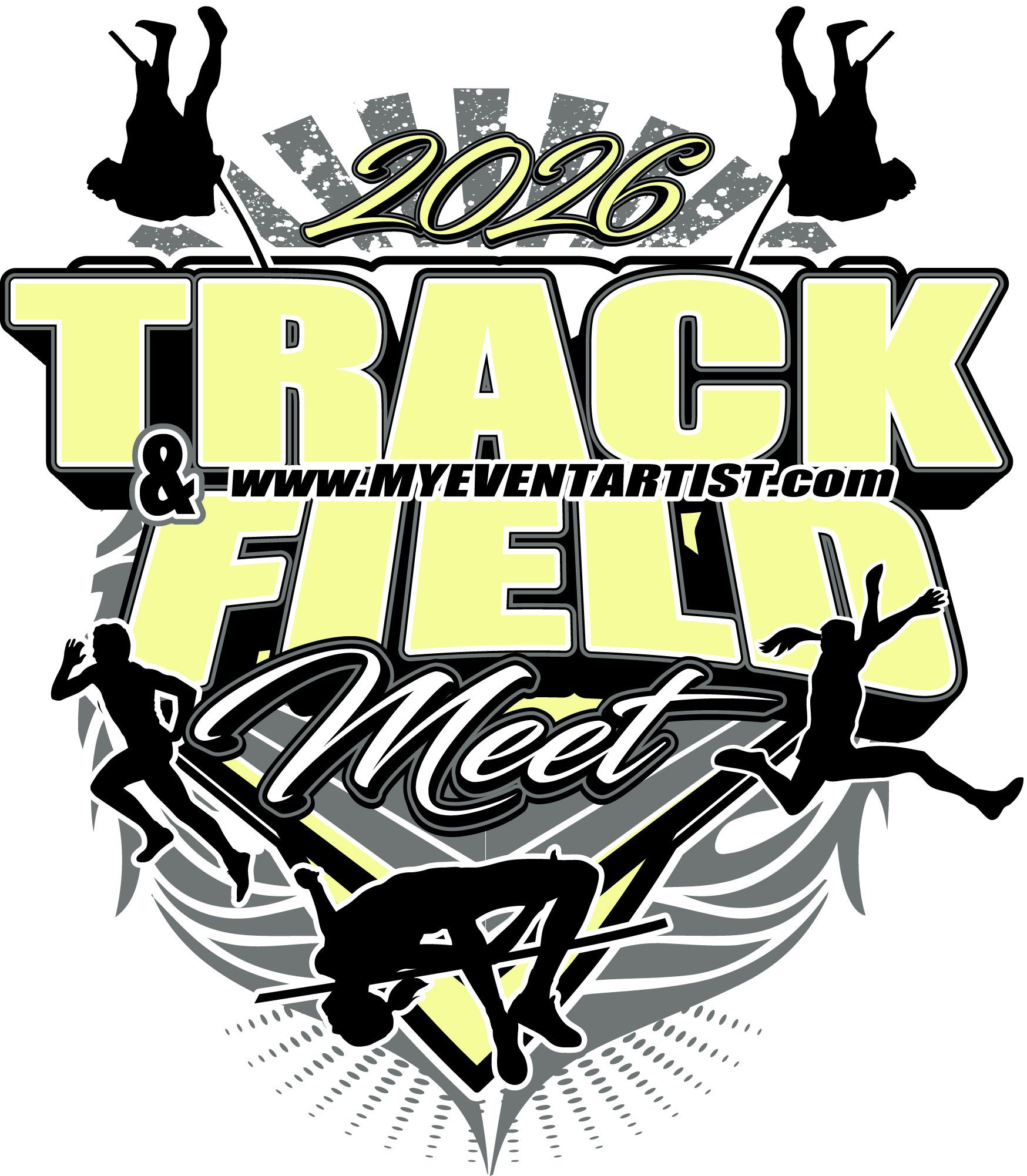 TRACK AND FIELD INVITATIONAL DOWNLADABLE VECTOR LOGO DESIGN EPS, AI, SVG, PDF 2026