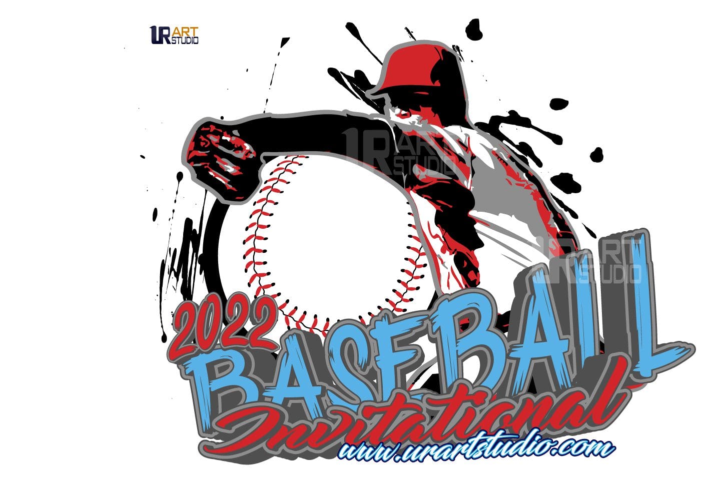 BASEBALL INVITATIONAL 2022 LOGO DESIGN FOR PRINT