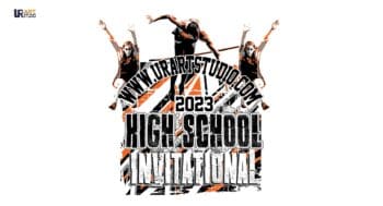 HIGH SCHOOL TRACK AND FIELD INVITATIONAL 2023 VECTOR LOGO DESIGN FOR PRINT