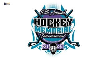 ICE HOCKEY MEMORIAL TOURNAMENT VECTOR LOGO DESIGN FOR PRINT 2023