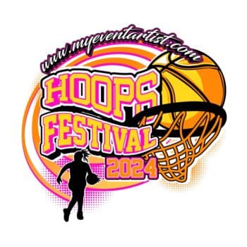 BASKETBALL EVENT HOOPS FESTIVAL LOGO DESIGN FOR PRINT-01