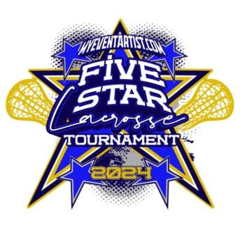 LACROSSE EVENT FIVE STAR LOGO DESIGN FOR PRINT