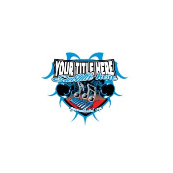 ADJUSTABLE LIVE FONT BAND VECTOR LOGO DESIGN READY FOR PRINT