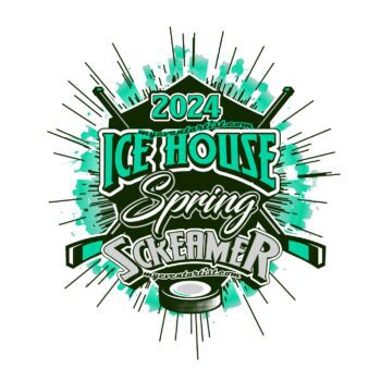 ICE HOUSE SPRING SCREAMER HOCKEY VECTOR DESIGN FOR PRINT