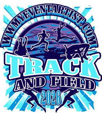 TRACK AND FIELD DOWNLOADABLE VECTOR LOGO DESIGN EPS, AI, PDF, SVG