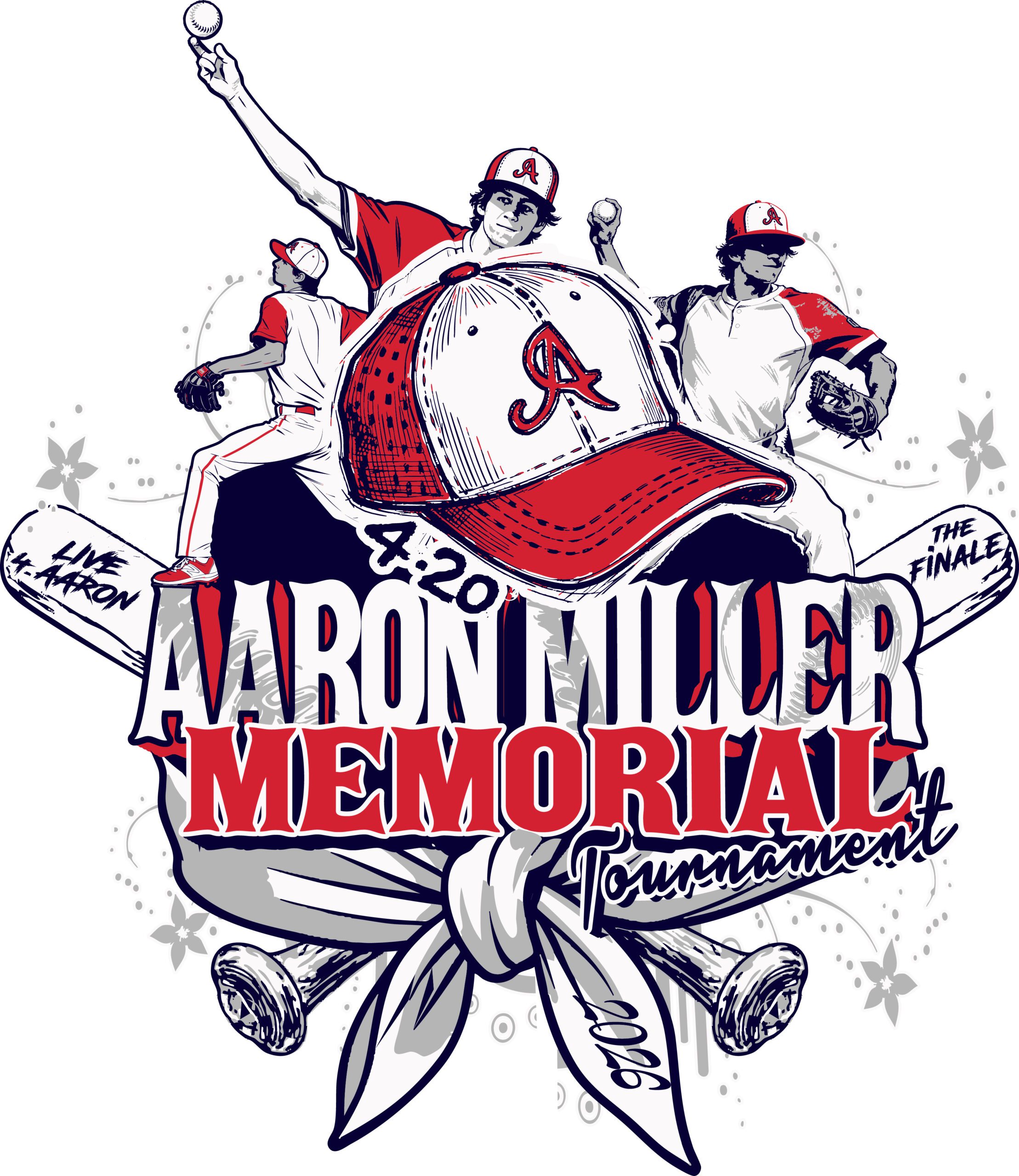 Aaron Miller Memorial Tournament 2026 — A Meaningful Baseball Logo Design Honoring Legacy and Passion for the Game